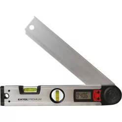   vízmérték, digitális szögmérővel,  305mm, 2 libella, ±0,5mm/1m, illetve 0-225°, ±0,3°,  LCD kijelző