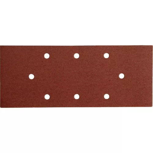 csiszolópapír, lyukas klt. 10db, 93×230 mm, 8 db lyukkal, P80, 407114, 407115-höz