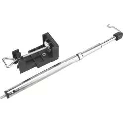   teleszkópos állvány  mini köszörűgépekhez; magasság: 25-54cm, felfogatás max.:6,4cm, 360 fokban körbeforgatható fej