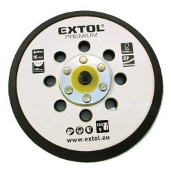   tartalék gumi talp 8865038 rotációs csiszológéphez, 6"/150mm, 8 db lyuk, tépőzáras, max. 12.000/perc, vastagság: 10mm