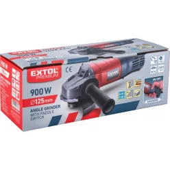   sarokcsiszológép 125mm, 900W, lapát kapcsolóval, papírdoboz