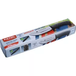   vadász- és túrakés, 3CR13 rozsdamentes acél penge, műanyag nyél, nylon tok, teljes/penge hossz: 270mm/145mm