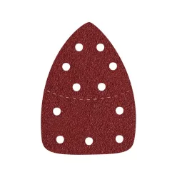   delta csiszolópapír, lyukas klt. 10db, 149×105 mm; 11 db lyukkal, P80, 8894002 csiszológéphez