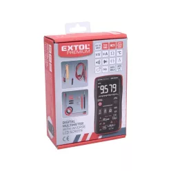   digitális multiméter; Amper/Volt/Ohm mérő, True RMS, hangjelző funkcióval, CE, 2 db 1,5V AA elem