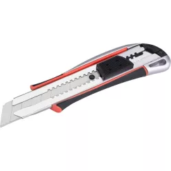  tapétavágó kés, autolock, fémházas, 25mm, gumírozott, pótpenge: 9126, 8855093