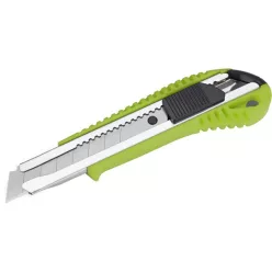   tapétavágó kés, 18mm, fémházas, autolock ; pótpenge: 9123A (10db) 9134 (horgas törhető-5db)