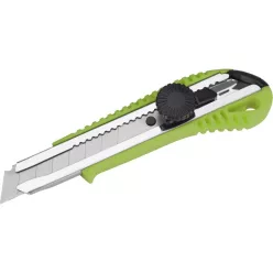   tapétavágó kés, 18mm, fémház, csavaros rögz. autolock ; bliszteren, pótpenge: 9123A (10db) 9134 (horgas törhető-5db)
