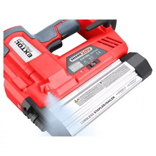 akkus szögbelövő (kapocs belövő) gép, Share20V, 20V, Li-ion, 1db akku, 1db töltő, 2000 mAh, 100 lövés/perc