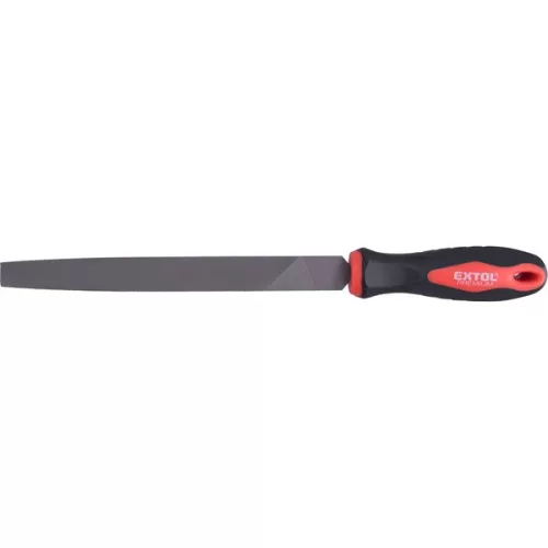 fémreszelő 200mm lapos, T12 acél, vágat 2, finom, TPR gumis műanyag nyél