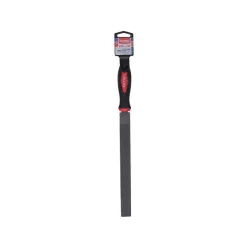   ráspoly 250mm lapos, C45 acél, vágat 2, finom, TPR gumis műanyag nyél