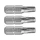 behajtóhegy TORX, 3 db, S2 acél; T 10×25mm, bliszteren