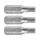 behajtóhegy HEX, 3 db, S2 acél; H 3×25mm, bliszteren