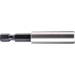   bittartó szár, 1/4", 60mm; rozsdamentes acél, mágneses, bliszteren