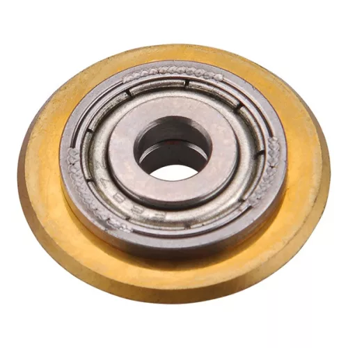 vágókerék a 4770816, 4770817, 4770818, 4770819 csempevágókhoz, titánium volfrám karbid, 22×6×5mm, csapágyas