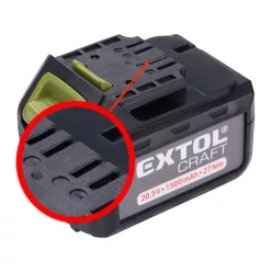   tartalék akku ÚJABB TÍPUSÚ 402440 Li-ion töltőhöz, 3 SARU; 20,5V, 1500mAh, töltési idő: 1 óra