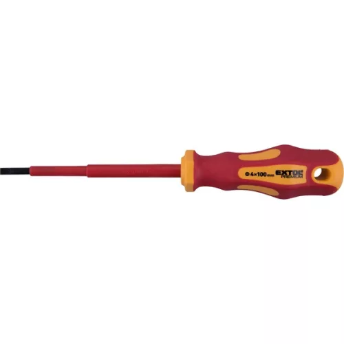 csavarhúzó szigetelt 1000V, lapos 2,5×80 mm, CrV., VDE, GS