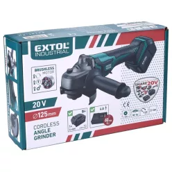  akkus sarokcsiszológép, Share20V, 20V, Li-ion, 1db akku, 1db töltő, 4000 mAh, 125 mm