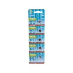   gombelem klt. 5 db, alkáli, 1,5V, méret: (LR41); hosszú étettartam, bliszteren