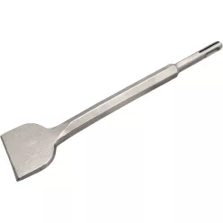   betonvéső lapos, hajlított, akasztóval, SDS PLUS; 250/60mm