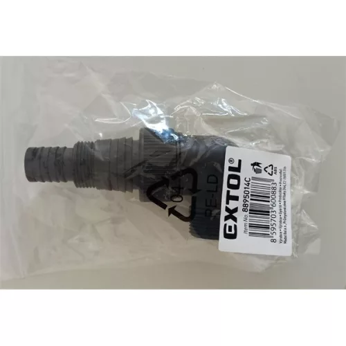 csőcsonk adapter 1" - 1 1/4" - 1 1/2" lépcsőkkel, visszafolyás gátlóval a 8895014 szivattyúhoz