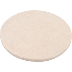   polírkorong, gyapjú/filc keverék, fehér; 150 mm, 7 mm vastag, tépőzáras