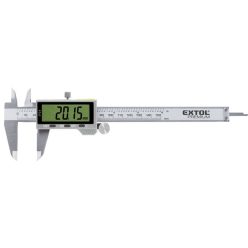   digitális tolómérő; 0,01×150mm, mélységmérővel, rozsdamentes acél, pontosság ±0,02 mm, IP54