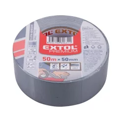   ragasztószalag textiles, szürke, 50mm×50m (hobby szalag / duckt tape)