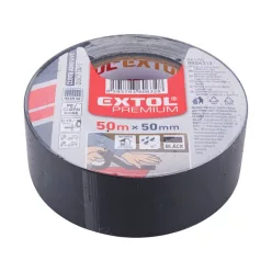   ragasztószalag textiles, fekete, 50mm×50m (hobby szalag / duckt tape)