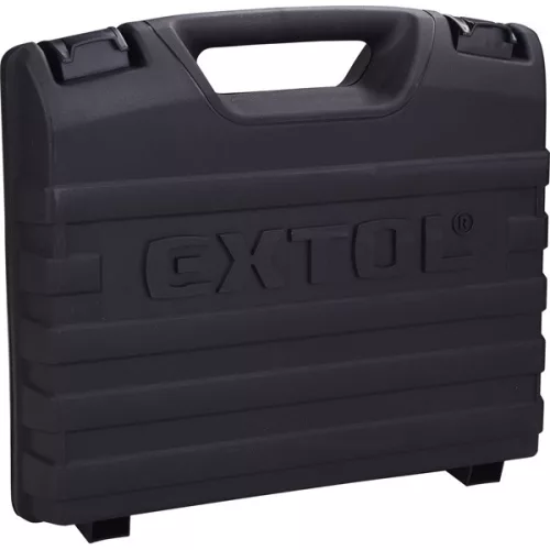 akkus fúrócsavarozó, Extol Craft, 20V, kefementes motor, kofferban; 2db 2000 mAh Li-ion akku + 1 db töltő