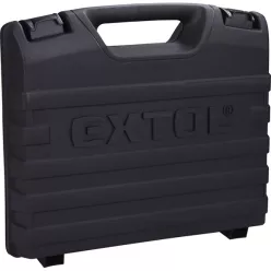   akkus fúrócsavarozó, Extol Craft, 20V, kefementes motor, kofferban; AKKU és TÖLTŐ NÉLKÜL