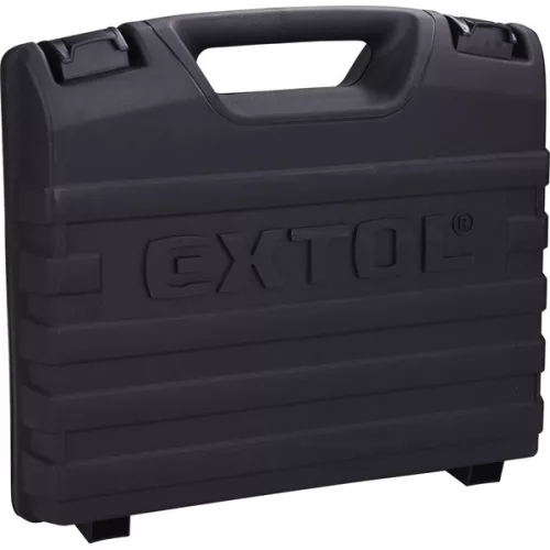 akkus fúrócsavarozó, Extol Craft, 20V, kefementes motor, kofferban; AKKU és TÖLTŐ NÉLKÜL