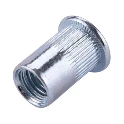   szegecsanya klt. 20 db, M10, POP-NUT, horganyzott acél, kerek, nyitott, lapos peremű, rovátkolt FORTUM