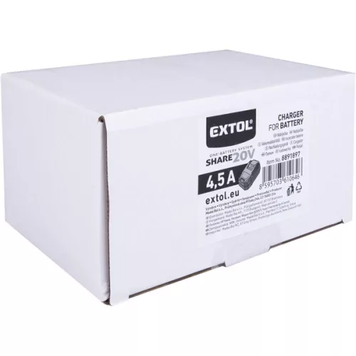 akkutöltő, Share20V, 4,5A