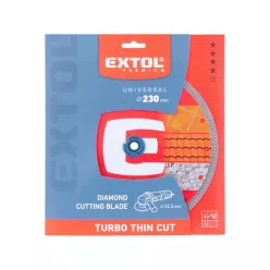   gyémántvágó, ipari korong, TURBO Thin Cut, gyors és vékony vágás: 2,0 mm vastagság; 230×22,2mm, száraz és vizes vágásra