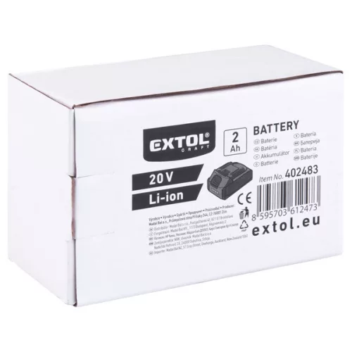tartalék akku Extol Craft Li-ion 20 V, 2000 mA