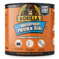   Gorilla WATERPROOF PATCH & SEAL TAPE Fekete 3m x 100mm Vízálló Foltozó és Tömítő Ragasztószalag