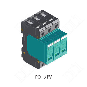 KIWA túlfeszültség levezető PO I 3 PV 600V DC/12,5kA túlfeszültség levezető T1+T2  (B+C) cikkszám:  81.058