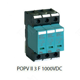 KIWA túlfeszültség levezető PO II 3 PV F 1000V DC túlfeszültség levezető 15kA T2 (C) cikkszám:  82.107