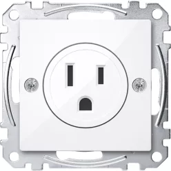   MERTEN Amerikai 2P+F csatlakozóaljzat, 15A, 125 V, System-M, aktívfehér