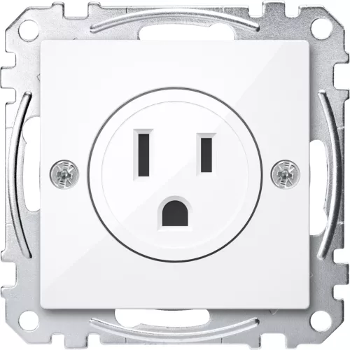 MERTEN Amerikai 2P+F csatlakozóaljzat, 15A, 125 V, System-M, aktívfehér