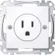 MERTEN Amerikai 2P+F csatlakozóaljzat, 15A, 125 V, System-M, aktívfehér