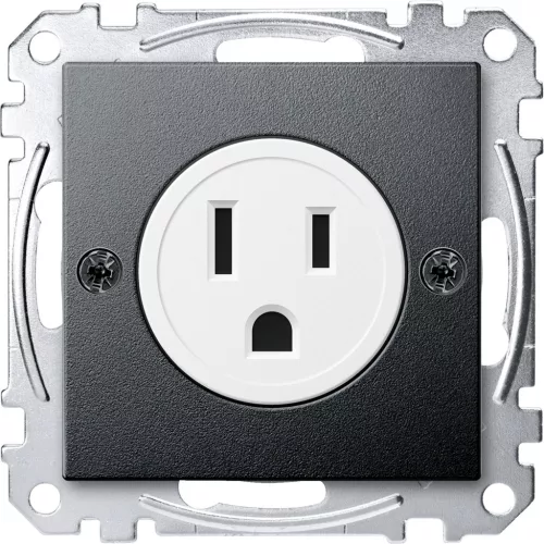 MERTEN Amerikai 2P+F csatlakozóaljzat, 15A, 125 V, System-M, antracit