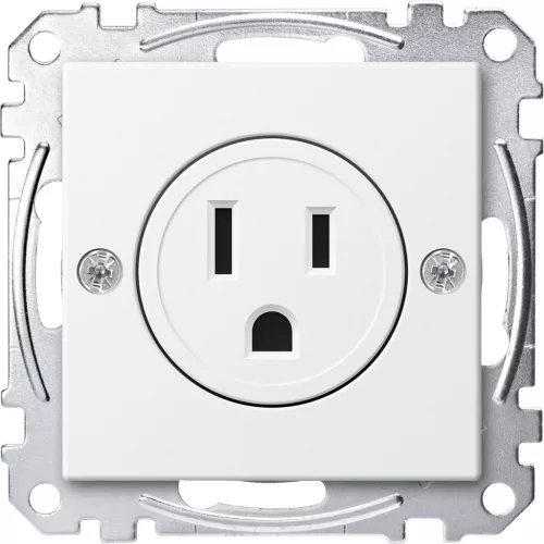 MERTEN Amerikai 2P+F csatlakozóaljzat, 15A, 125 V, System-M, mattfehér
