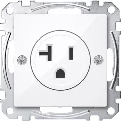   MERTEN Amerikai 2P+F csatlakozóaljzat, 20A, 125 V, System-M, aktívfehér