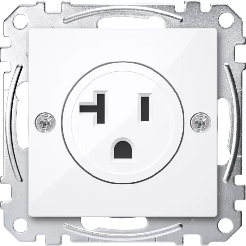 MERTEN Amerikai 2P+F csatlakozóaljzat, 20A, 125 V, System-M, aktívfehér