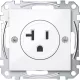 MERTEN Amerikai 2P+F csatlakozóaljzat, 20A, 125 V, System-M, aktívfehér