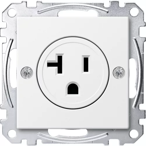 MERTEN Amerikai 2P+F csatlakozóaljzat, 20A, 125 V, System-M, mattfehér