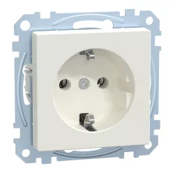   MERTEN 2P+F csatlakozóaljzat, rugós, 16A, System-M, mattfehér