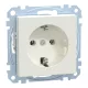 MERTEN 2P+F csatlakozóaljzat, rugós, 16A, System-M, mattfehér