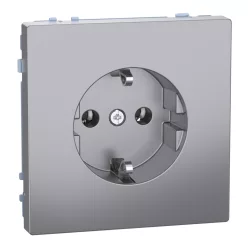 MERTEN 2P+F csatlakozóaljzat, rugós, 16A, System-D, acél